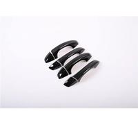 Puerta Exterior Cubiertmanija Para Q3 Tercer Trimestre 2019-2021 Cubierta Manija Puerta Lateral Coche Cromada Negra Pegatina Embellecedora Accesorios Estilo(Black 0 buttons)