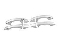 Puerta Exterior Cubiertmanija Para Q3 Tercer Trimestre 2019-2021 Cubierta Manija Puerta Lateral Coche Cromada Negra Pegatina Embellecedora Accesorios Estilo(Silver 2 buttons)