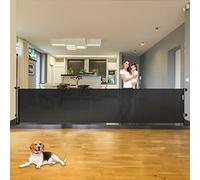 Puerta Extra Ancha para bebés de 110 Pulgadas para Aberturas Grandes, Puerta retráctil para Exteriores, Puerta retráctil para Perros para Interiores, Puertas Extra largas para Puertas, Puerta Grande