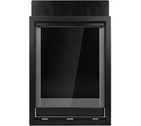 Puerta extra grande para perros, puerta con solapa magnética transparente suave y panel de cierre a presión, para perros medianos y grandes, resistente a la intemperie y seguridad
