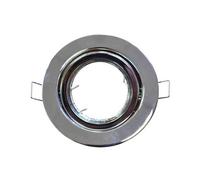 Puerta Foco Empotrable Aluminio Redondo Cromado Orientable GU10-GU5.3 - V-TAC