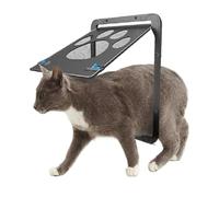 Puerta for Mascotas, for Exteriores, for Perros y Gatos, Ventana, Puerta, casa, Entrada Libre, Bonita, jardín, con Cerradura para Gatos y Perritos(XL)