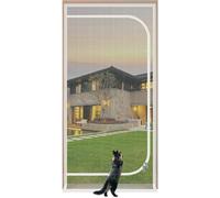 Puerta For Mascotas, Rejilla For Gatos, Puerta De Balcón, 100 Cm X 200 Cm, Rejilla Protectora For Gatos Engrosada, Mosquitera For Sala De Estar, Dormitorio, Cocina, Terraza, Puerta De Rejilla(White,10