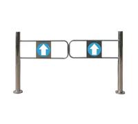 Puerta Giratoria De Control De Acceso Unidireccional, Puerta Batiente De Seguridad, Barricada Puertas De Acceso De Cierre Automático, Para Entradas De Supermercados(1.4x1m/4.59x3.28ft)