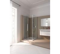 Puerta giratoria de coral de una pieza con panel fijo myDay TPFA derecho 140 1375-1395x2000mm, VB01914020AP1, Cabinas de ducha: Marco: Plata mate, vidrio: ESG GlasPlus