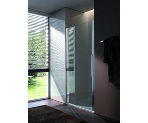 Puerta giratoria de una pieza de Koralle para la instalación del nicho myDay NPWA izquierda 90 865-905x2000mm, VB02609020DA1, Cabinas de ducha: Marco: Plata pulida, Vidrio: ESG