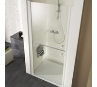 Puerta giratoria HSK Exklusiv con elementos divididos para nicho 403080, 80cm, tope izquierdo, altura: 200cm, 403080-L-SO-50edelglas, Cabinas de ducha: Colores especiales: ESG transparente con vidrio