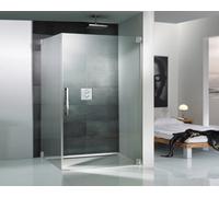 Puerta giratoria HSK K2 con panel lateral, sin marco, K2.20, tamaño: hasta 102,0 x 200,0 cm, tope derecho, K2.20-R-41-120, Cabinas de ducha: Aspecto cromado: Vidrio real TwinSeal