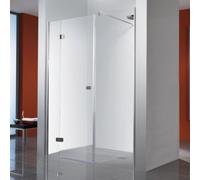 Puerta giratoria HSK Premium Softcube en nicho, 3 piezas, tamaño: 180 x 200 cm, tope con bisagra a la izquierda, 6803180-L-41-50, Cabinas de ducha: Aspecto cromado: ESG transparente