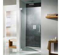 Puerta HSK K2P para nicho, tamaño: 75,0 x 200,0 cm, bisagra de puerta en el lado izquierdo, 2102075-L-41-50edelglas, Cabinas de ducha: Aspecto cromado: ESG transparente con cristal precioso
