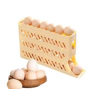 Puerta Huevos De 4 Niveles, Almacenamiento De Huevos , Puerta De Huevos De Rodamiento Automático, Almacenamiento De Huevos Dispensador Para Despensa, Refrigerador De Encimera