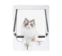 Puerta Interior para Gatos: Puerta De Acceso para Mascotas con Cerradura De 4 Vías para Gatos, Y Mascotas Pequeñas, Resistente A La Intemperie Y Resistente, Fácil De Instalar En Puertas Interi