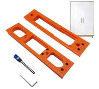 Puerta Jamb Hinge Jig, Ajuste ajustable, Herramienta de instalación rápida, 9.06x2.17x0.98 pulgadas, Accurate Alinement, Portable Set, Outdoor Use, Woodworking Projects