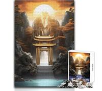 Puerta Kintsugi Mística para Adolescentes, Rompecabezas de 1000 Piezas, Juego Educativo de Habilidad de Razonamiento, Regalo Ideal para Cualquier Evento, Tamaño 50x75cm