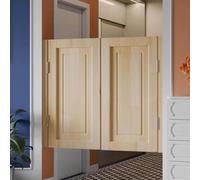 Puerta Madera para CafeteríAs Y Salones Puertas Batientes Interiores Equipadas Con Cuatro Bisagras MetáLicas Que Permiten Una Apertura 180 Grados InstalacióN Sencilla Wood colour 70x90cm/27.6x35.4in