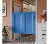 Puerta Madera para CafeteríAs Y Salones Puertas Batientes Interiores Equipadas Con Cuatro Bisagras MetáLicas Que Permiten Una Apertura 180 Grados InstalacióN Sencilla Ideale Blue 120x90cm/47.2x35.4in