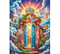Puerta mágica en la Pradera Florida Rompecabezas 300 Piezas Cartón para Toda La Familia Entretenimiento Casero Calmar La Mente Calidad Profesional Detalle De Regalo 300 PCS