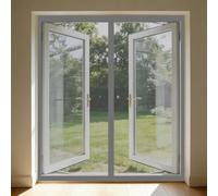 Puerta Magnética 115 x 140 cm Cierre Automático, Mantiene El Aire Fresco en El Interior, Fácil de Instalar, Los Bichos Fuera Cortina Magnética Puerta para Corredera, Gris