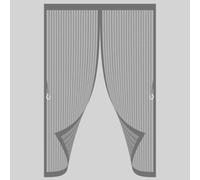Puerta Magnética 120 x 130 cm Varios Tallas, Cierre Automático, No Requiere Herramientas, Mantiene El Aire Fresco Cortinas Mosquitera Puerta Magnetica para Sala de Estar, Patio, Gris