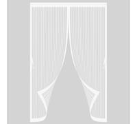 Puerta Magnética 120 x 130 cm Varios Tallas, Cierre Automático, No Requiere Herramientas, Mantiene El Aire Fresco Cortinas Mosquitera Puerta Magnetica para Sala de Estar, Patio, Blanco