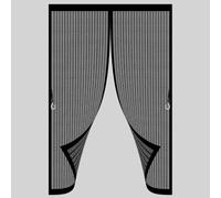 Puerta Magnética 120 x 130 cm Varios Tallas, Cierre Automático, No Requiere Herramientas, Mantiene El Aire Fresco Cortinas Mosquitera Puerta Magnetica para Sala de Estar, Patio, Negro
