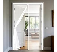 Puerta Magnética 200 x 200 cm Mosquitera Ventana Magnética Cierre Automático de Arriba a Abajo, Mantiene El Aire Fresco Dentro y Los Bichos Fuera, para Balcón Dormitorio, Negro
