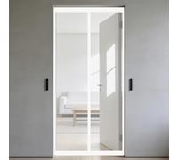 Puerta Magnética 50 x 190 cm Cierre Automático, Mantiene El Aire Fresco en El Interior, Fácil de Instalar, Los Bichos Fuera Mosquiteras Magneticas para Puerta Exterior, Blanco