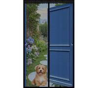 Puerta Magnética 52 x 170 cm Mantiene El Aire Fresco Dentro y Los Bichos Fuera, Cinta Mágica, Imanes Cierre Automático, Mosquiteras Magneticas para Puertas para Balcón/Patio, Negro