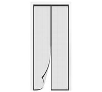 Puerta Magnética 77 x 199 cm Cierre Automático Cortina Mosquitera Puerta Exterior Fácil Instalación sin Taladrar para Dormitorio Cocina, Correderas Garaje, Negro