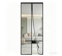 Puerta Magnética 86 x 187 cm Cierre Automático Mosquitera Cortina Puerta Magnetica Fácil Instalación sin Taladrar para Balcón Salón Dormitorio de Patio, Negro