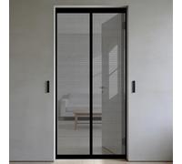 Puerta Magnética 90 x 240 cm Cierre Automático, Mantiene El Aire Fresco en El Interior, Fácil de Instalar, Los Bichos Fuera Mosquiteras Magneticas para Puerta Exterior, Negro