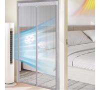 Puerta magnetica Cortinas Termicas Aislantes Frio y Calor,EVA Transparente para Ideal para Puertas Balconeras y Terrazas