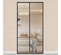 Puerta mosquitera de malla reforzada para gatos, malla resistente a las mascotas, puerta mosquitera gruesa a prueba de mascotas, red antimosquitos, evita que el gato se quede sin casa (ancho x alto