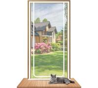 Puerta Mosquitera For Gatos, Malla De Seguridad Reforzada For Mascotas, Resistente A Los Gatos, Puerta Mosquitera Mejorada For Sala De Estar, Dormitorio, Cocina, Patio, Perro Y Gato.(150x220cm)