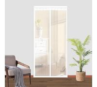 Puerta mosquitera magnética, cierre magnético, mosquitera retráctil para puerta, cortina de malla con gancho y bucle para marco, manos libres, apta para mascotas y niños, 70 x 260 cm (ancho x alto