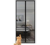 Puerta mosquitera para gatos y perros, Mosquitera gruesa con cremallera for puerta de gato, varios tamaños personalizados, LivingBed, cocina(150x220cm)