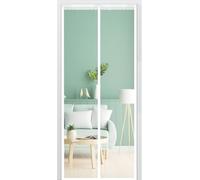 Puerta Mosquitera, Protección Contra Insectos 90x210 Cm, La Cortina Magnética Es Ideal For Puertas De Balcón, Sótano Y Terraza, Un Juego Niños(White,90x200cm)