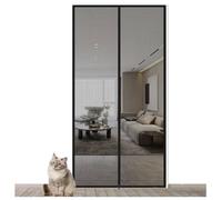 Puerta Mosquitera Reforzada Mejorada For Gatos, 81 X 208 Cm, Resistente A Prueba De Mascotas, Con Cremalleras Bidireccionales. Evita Que Perros Y Gatos Escapen De Casa, Dormitorio, Sala De Estar, Coci