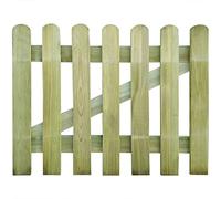 Puerta Mundo Viro de madera de pino autoclavada - Puerta de valla resistente en diferentes tamaños (95 x 100 cm)