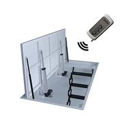 Puerta oculta con mando a distancia inalámbrico para sótano sótano con funcionamiento manual, solución de acceso ideal para hogares y edificios