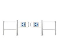Puerta oscilante automática de rebote con resorte de cierre automático, puerta unidireccional para patios y vallas industriales, puerta peatonal abierta manual de 90° para acceso al almacén