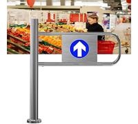 Puerta oscilante automática de rebote con resorte, puerta de entrada oscilante de 1 vía, puerta peatonal abierta manual de 90° para supermercado, pasillo de fábrica, pasillo del parque derecho, 70 x