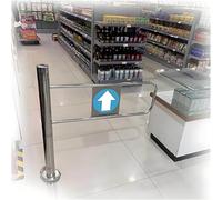 Puerta oscilante automática de rebote para acceso peatonal, puerta de seguridad abierta manual para mercados, fábricas y parques, duradera, fácil de usar, ideal para zonas de alto tráfico