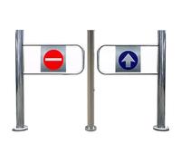 Puerta oscilante de cierre automático para almacén y tienda, puerta de seguridad de importación/exportación, diseño combinado duradero, 170 x 100 cm, solución de entrada segura