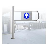 Puerta Oscilante De Metal Para Seguridad De Entrada De Supermercado,Puerta Batiente Unidireccional,Puerta De Paso Peatonal Con Apertura De 90°(Left,100x100cm)