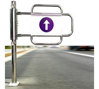 Puerta Oscilante Unidireccional De Acero Inoxidable,Metal Puertas De Acceso Con Barricada,Puerta Unidireccional Manual,Puerta De Seguridad Comercial Para Supermercados Entradas(100cmx100cm)