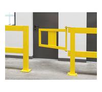 Puerta para barandilla de seguridad Black Bull, XL-Line, amarilla