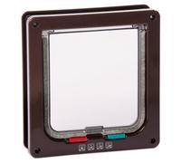 Puerta Para Gatos Karlie 4 Vías Marrón Túnel Para Paredes 20x19,2 cm