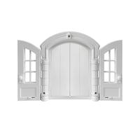 - Puerta para gatos, marco de paso para cachorros a prueba de fugas | Puerta de gato estilo francés 24 x 27,5 x 7,2 cm para interior, exterior, garaje, casa, pasillo, pared