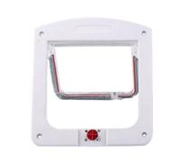 Puerta para Gatos, Puerta para Mascotas Puerta para Mascotas con Ventana | El perro para puertas metálicas de PVC de madera para interiores y exterio